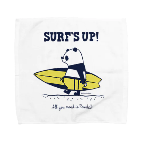 SURF'S UP！パンダ タオルハンカチ