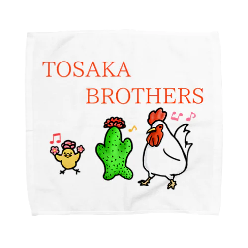 鶏冠ブラザーズ お散歩 Towel Handkerchief