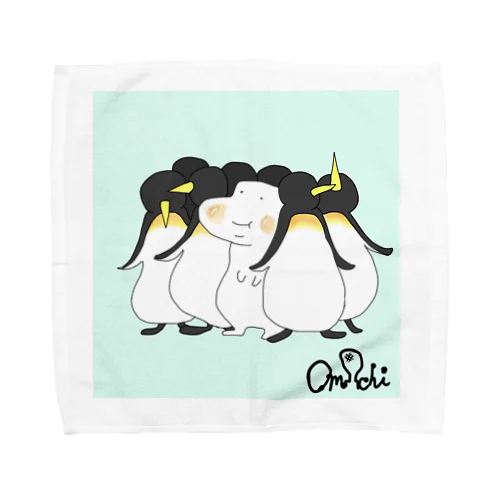ペンギンさんとおもちさん Towel Handkerchief
