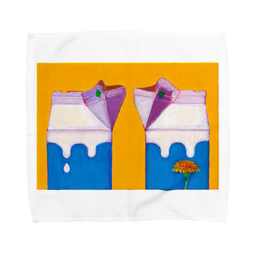 牛乳パックのtalk Towel Handkerchief