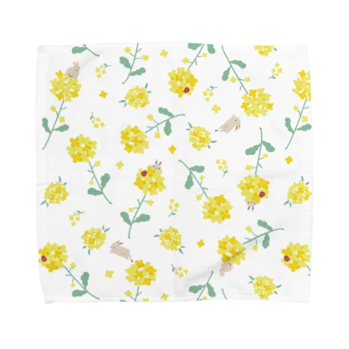 菜の花畑 Towel Handkerchief