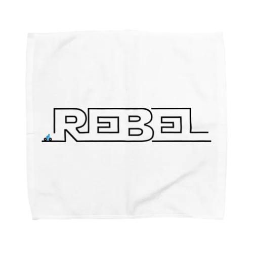 REBEL LINE BLACK Towel Handkerchief