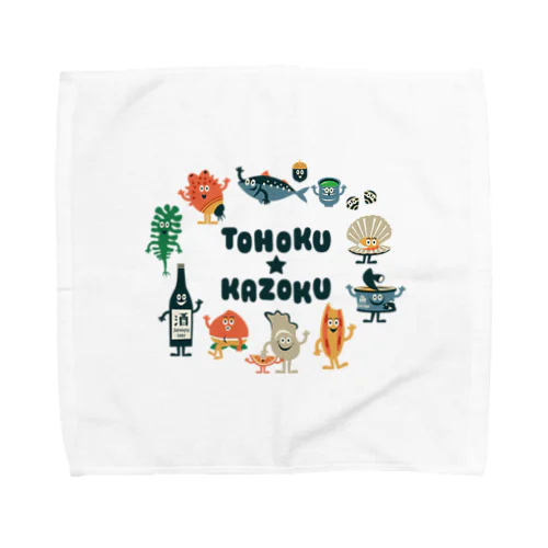 東北☆家族　集合 Towel Handkerchief