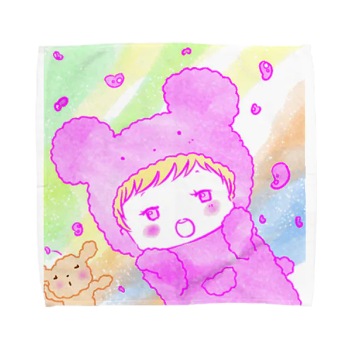 モコモコベイビー Towel Handkerchief