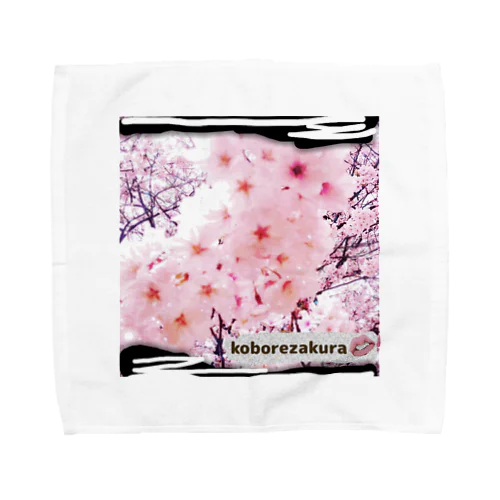 モコモコ🌸零れ桜 Towel Handkerchief