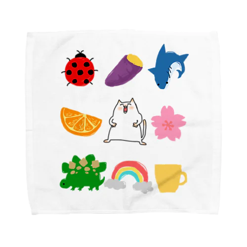 ねこちゃんと Towel Handkerchief