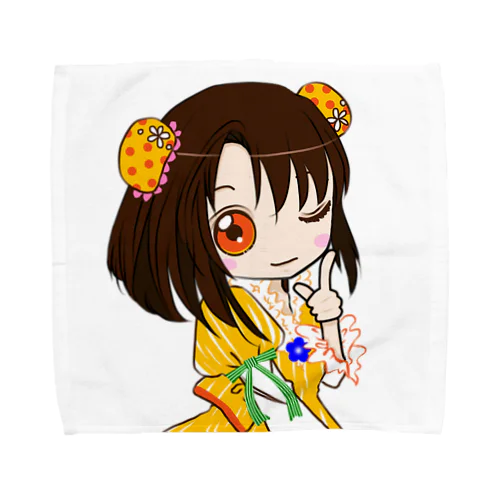 向日葵色の乙女normal Towel Handkerchief