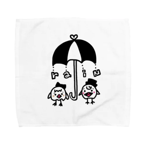 ひよひよ相合傘 Towel Handkerchief