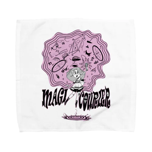“MAGI COURIER” pink #1 Towel Handkerchief