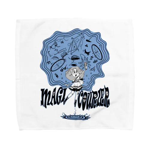 “MAGI COURIER” blue #1 Towel Handkerchief