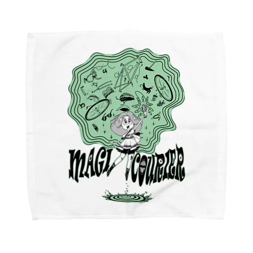 “MAGI COURIER” green #1 Towel Handkerchief