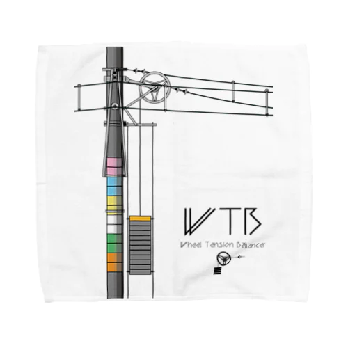 WTBと電柱（高崎エリア） Towel Handkerchief