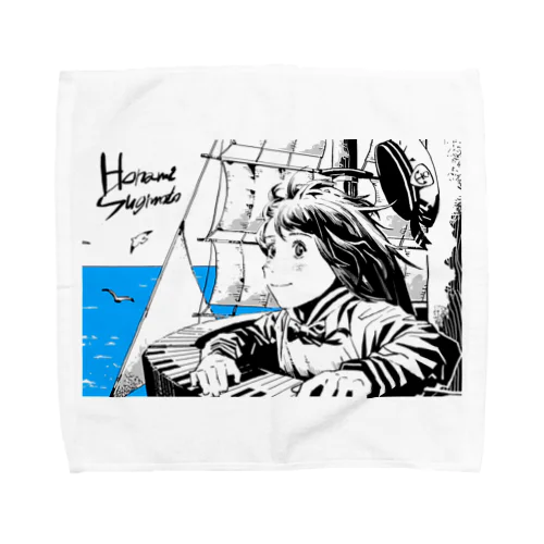 海を眺めて Towel Handkerchief