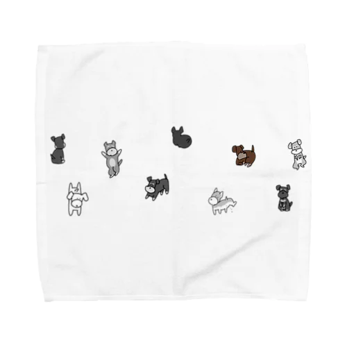 シュナウザーがいっぱい Towel Handkerchief