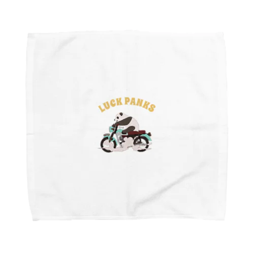 バイク乗りのパンダ Towel Handkerchief