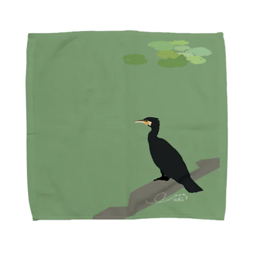 お池の鳥さん Towel Handkerchief