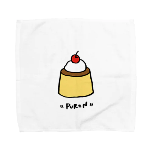 かためプリン Towel Handkerchief