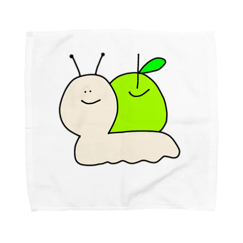 🐌カタツムりんご🍏 タオルハンカチ