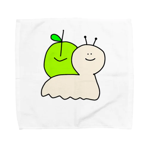 🐌カタツムりんご🍏 タオルハンカチ