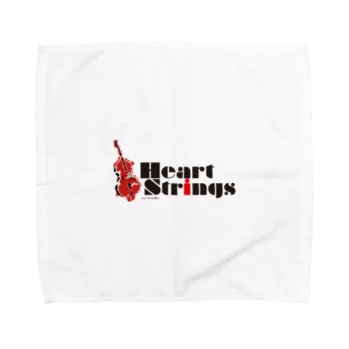 Heart Strings (woodbass) Red Towel Handkerchief