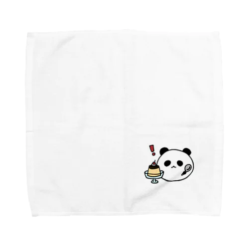 プリンを欲するぱんださん Towel Handkerchief