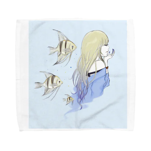 aquariumGirl　エンゼルフィッシュ Towel Handkerchief