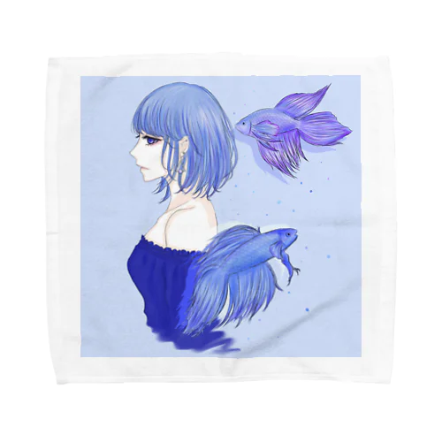 aquariumGirl ベタ Towel Handkerchief