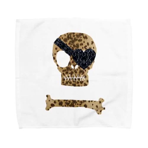 骸骨💀レース眼帯 Towel Handkerchief