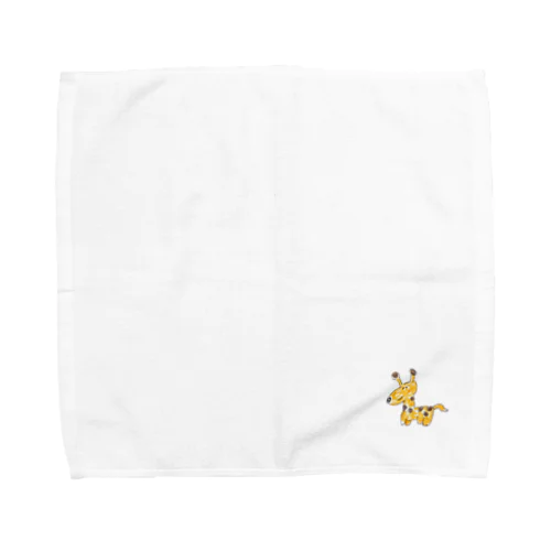 きりんさん　タオルハンカチ Towel Handkerchief