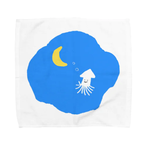 夜なのか海なのか（イカver.） Towel Handkerchief