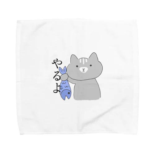 上からネコ Towel Handkerchief