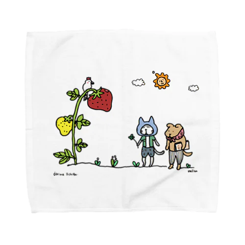 大きないちご（出会い編） Towel Handkerchief