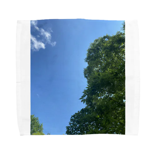 木のある空 Towel Handkerchief