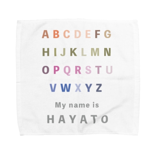AtoZ ネーム入り Towel Handkerchief
