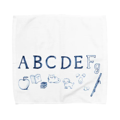 ABCDEFg oods Towel Handkerchief