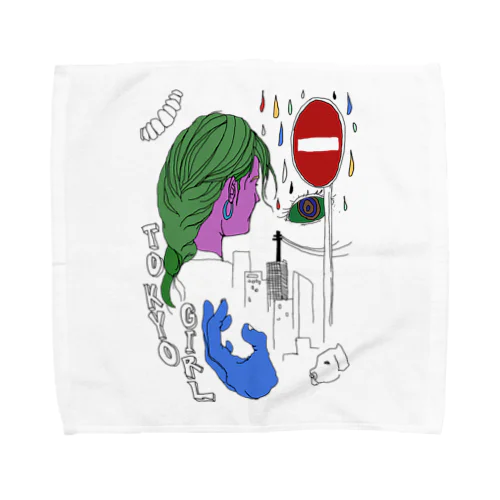 TOKYO GIRL Towel Handkerchief