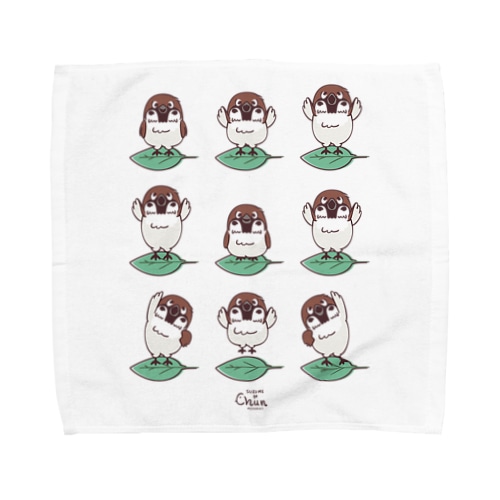 スズメがちゅん　体操ちゅん Towel Handkerchief