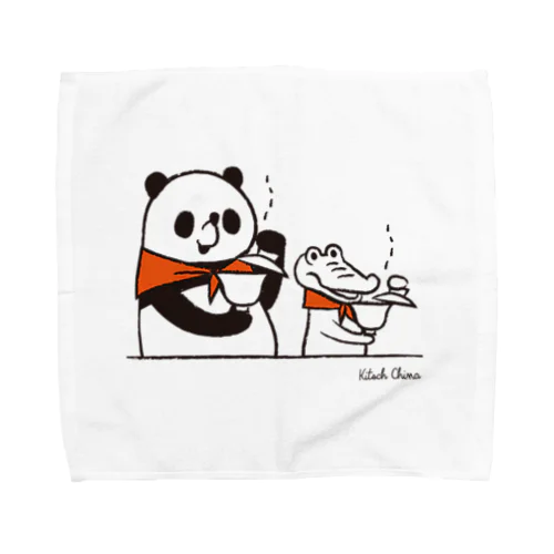 中国茶タイム　パンダのおはなし Towel Handkerchief