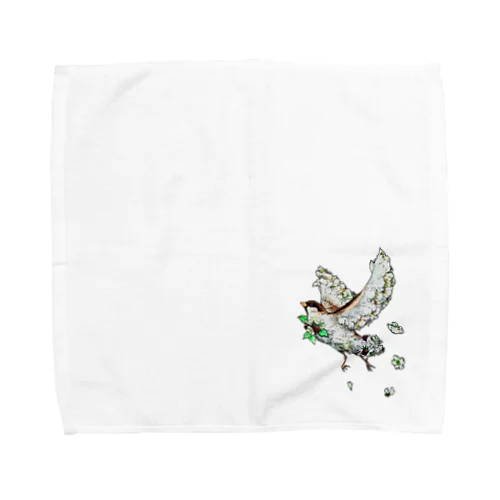 桜雀 Towel Handkerchief