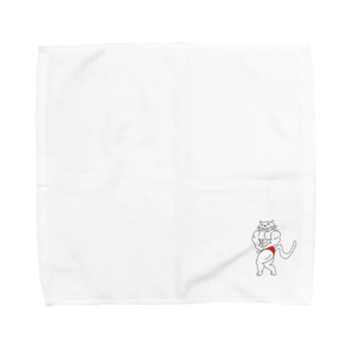 猫ニャッチョ💪(KAZU) Towel Handkerchief