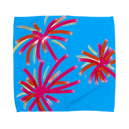 大輪の花 Towel Handkerchief