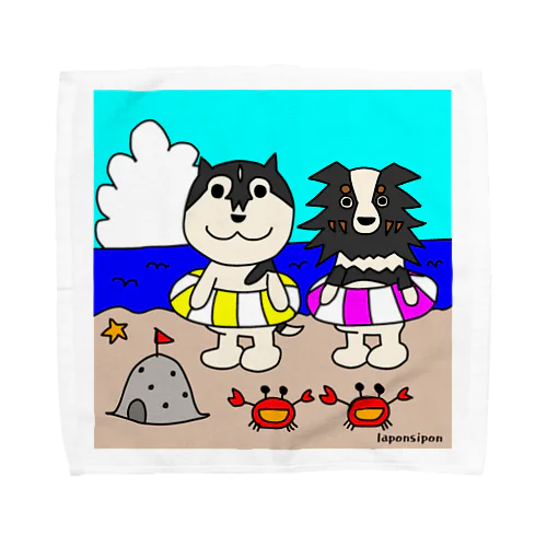 ハスキー＆オゥシー[2021夏] Towel Handkerchief