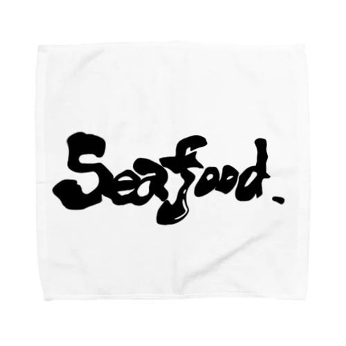 Seafood.ロゴ Towel Handkerchief