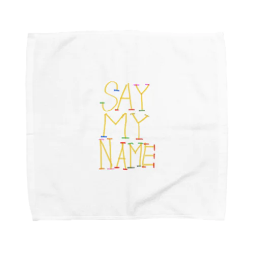 jackpot グッズ　say my name design by kureha Towel Handkerchief