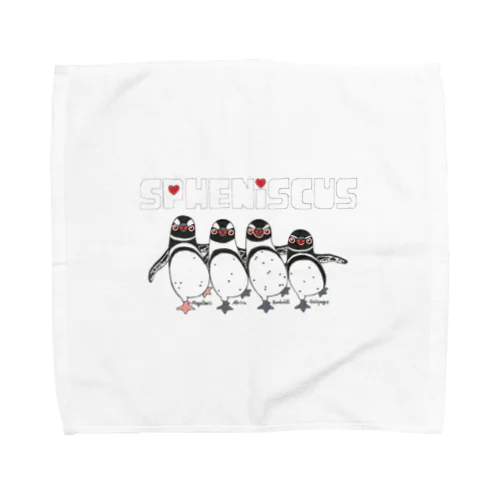 Spheniscus Quartet Towel Handkerchief