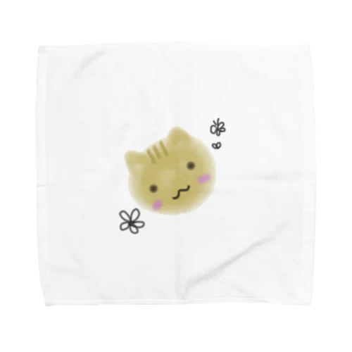 ぽわぽわねこ Towel Handkerchief