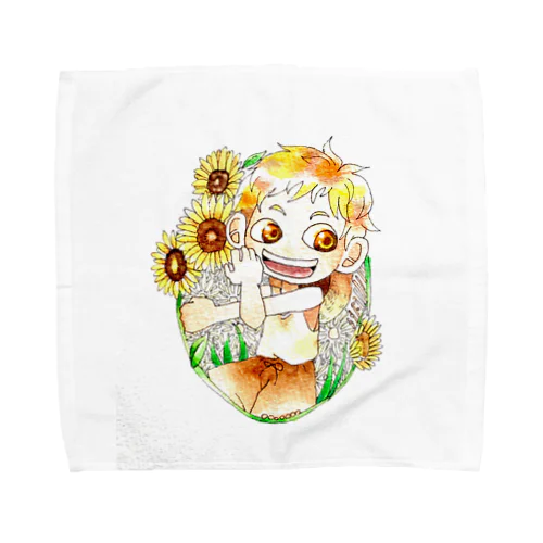 サンフラワーくん Towel Handkerchief