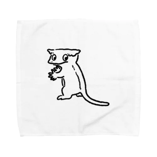 オウカンミカドヤモリ（黒） Towel Handkerchief