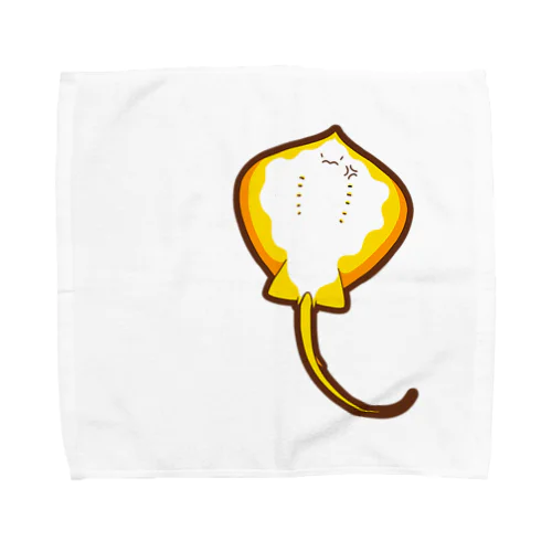 怒ったアカエイ Towel Handkerchief