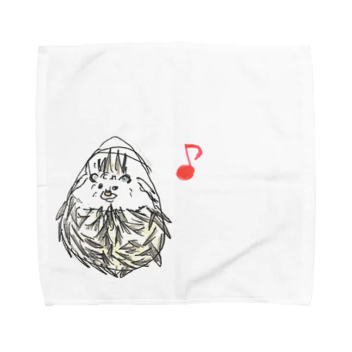 Maまるまってるヨツユビはりねずみ。 Towel Handkerchief